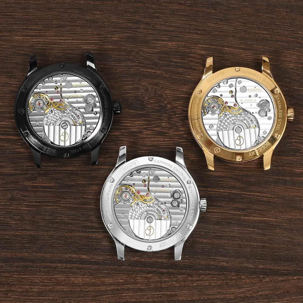 ELITE - Micro-rotor Automatic Watch | Gold White