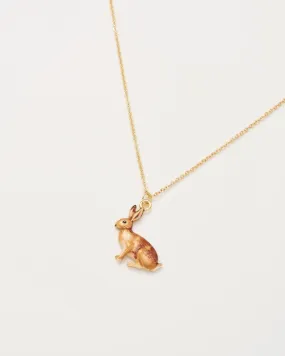 Enamel Rabbit Short Necklace