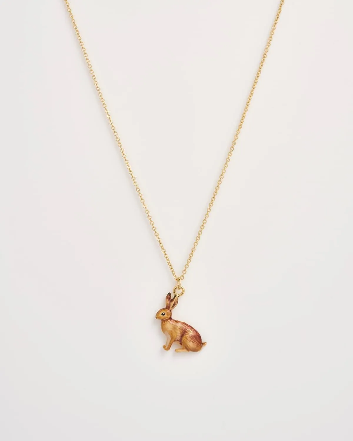 Enamel Rabbit Short Necklace