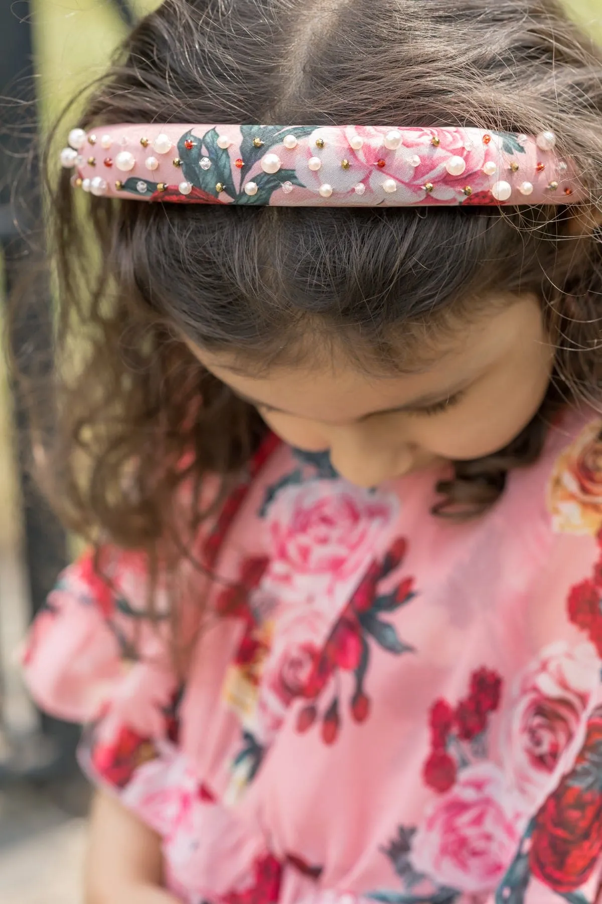 Flora Pink Floral Print Headband