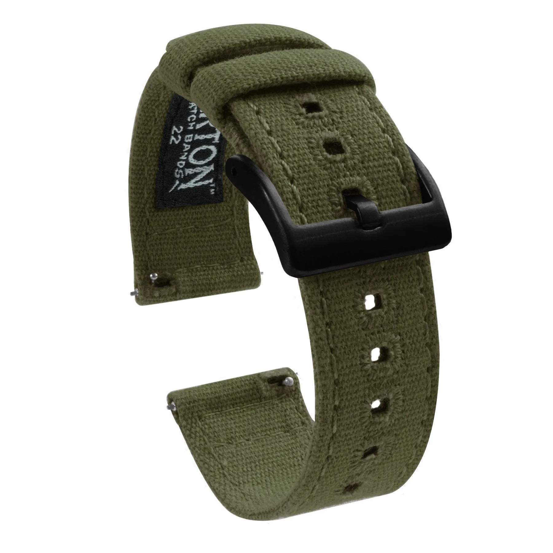 Fossil Sport Army Green Canvas Watch Band