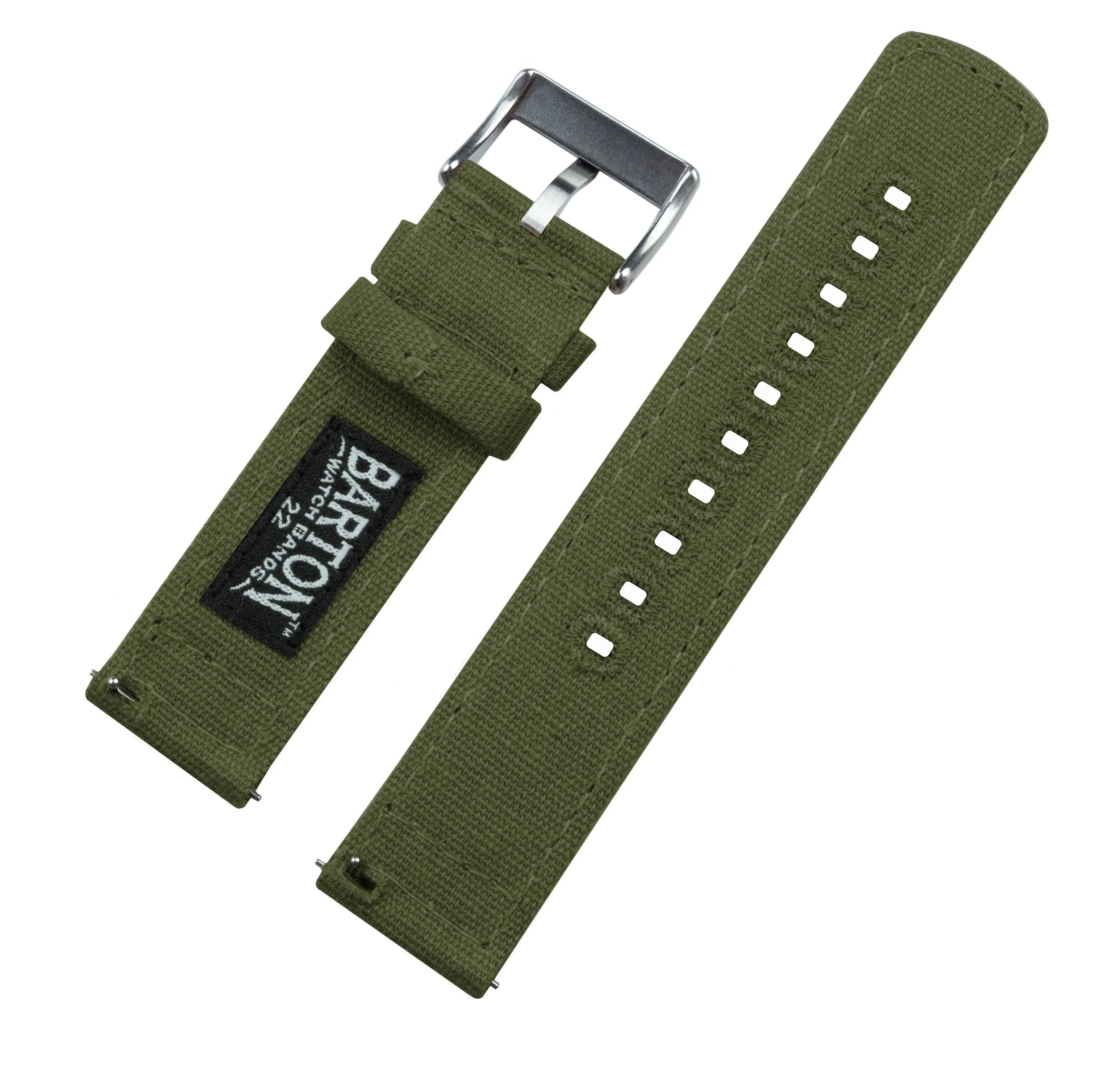 Fossil Sport Army Green Canvas Watch Band