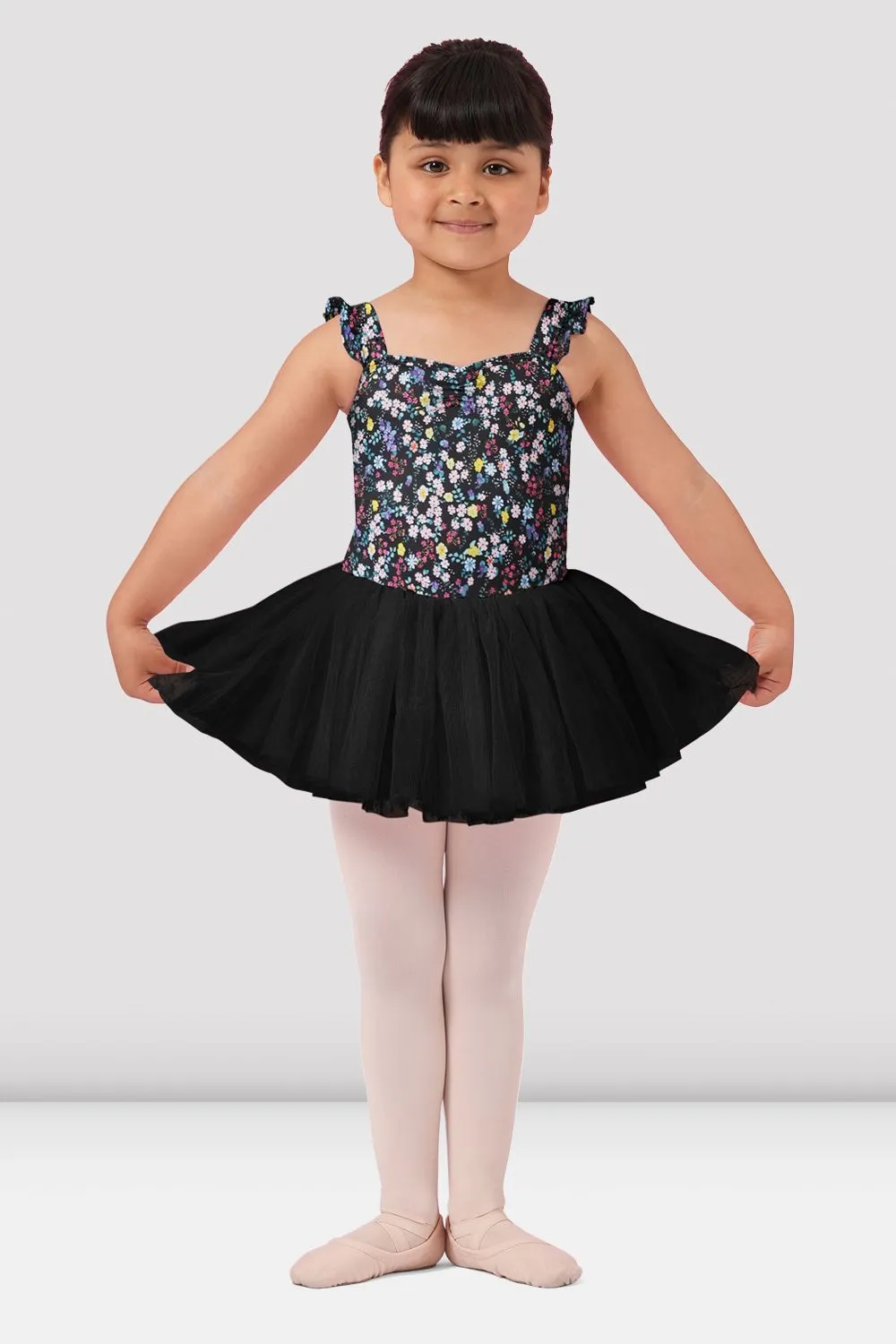 Girls Mirella Ditsy Floral Wide Strap Tutu Dress