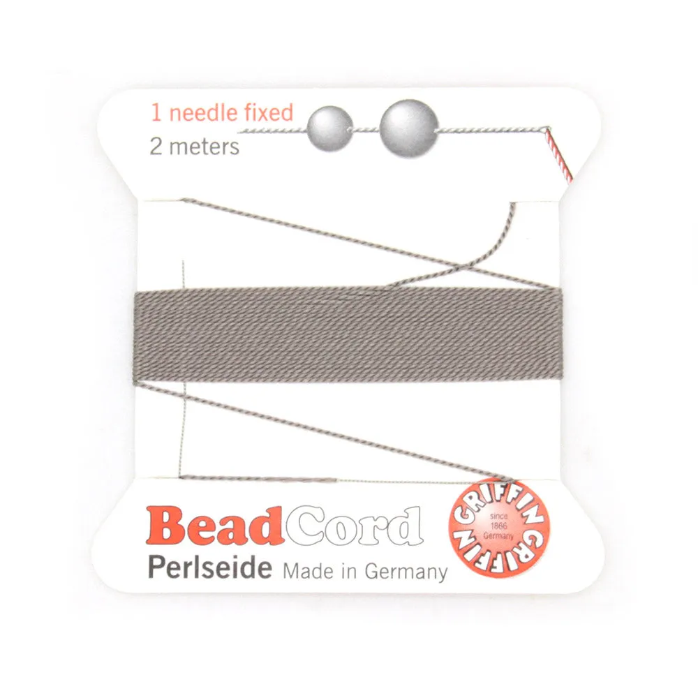 Grey Silk Thread 0.45mm x 2m - Pack of 1