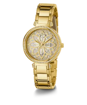 GUESS Ladies Gold Tone Analog Watch