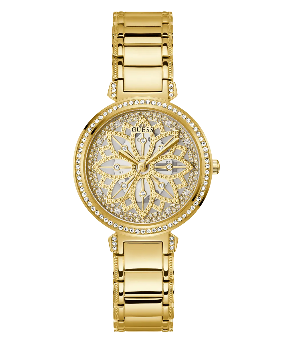 GUESS Ladies Gold Tone Analog Watch