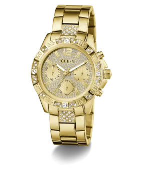 GUESS Ladies Gold Tone Multi-function Watch