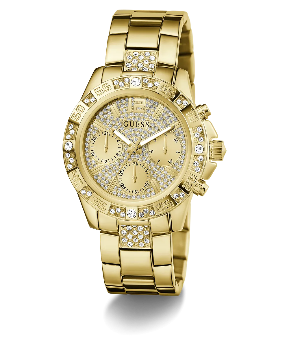 GUESS Ladies Gold Tone Multi-function Watch