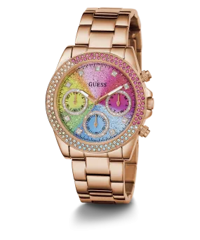 GUESS Ladies Rose Gold Tone Analog Watch