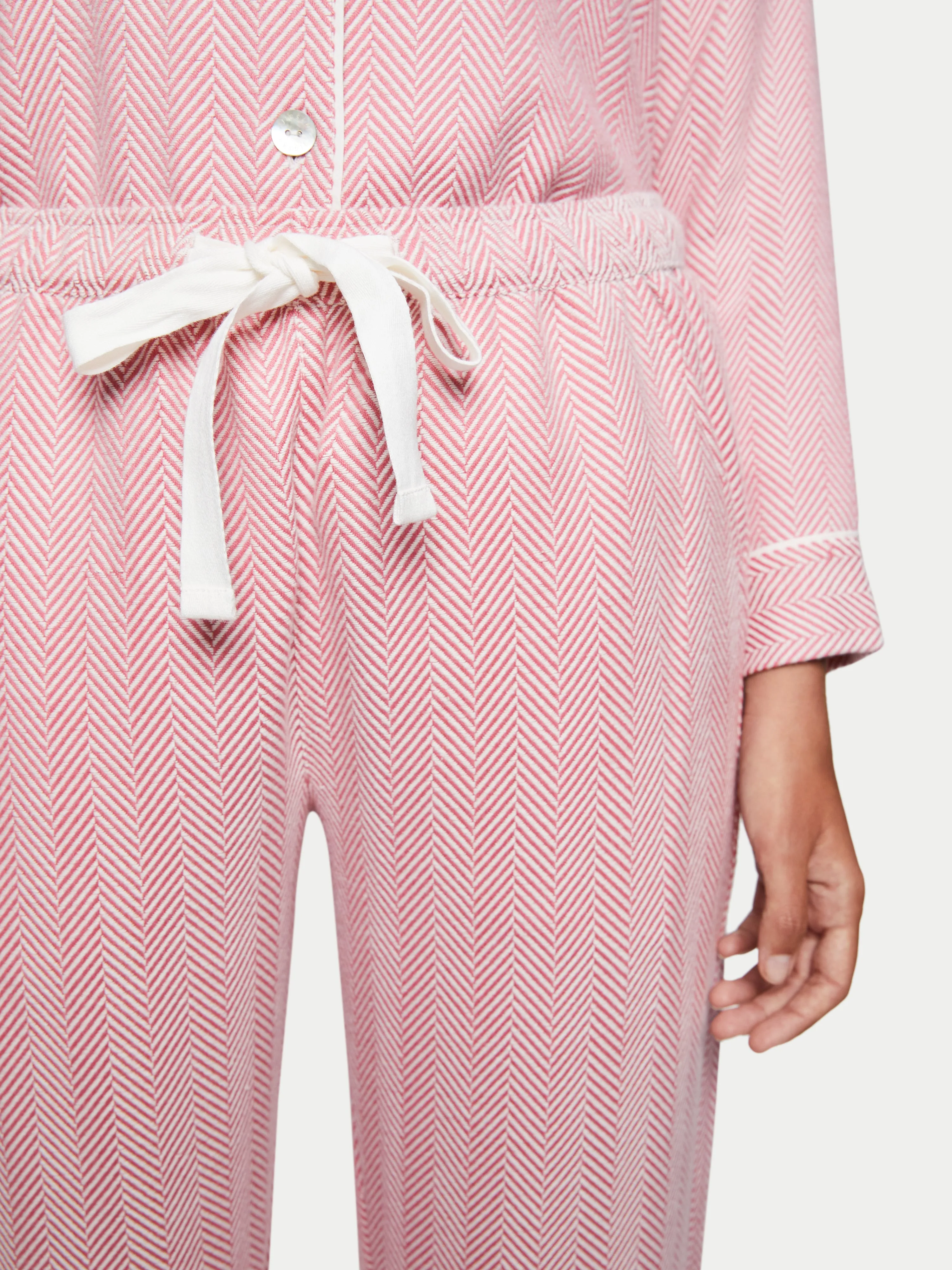 Herringbone Pyjamas | Pink