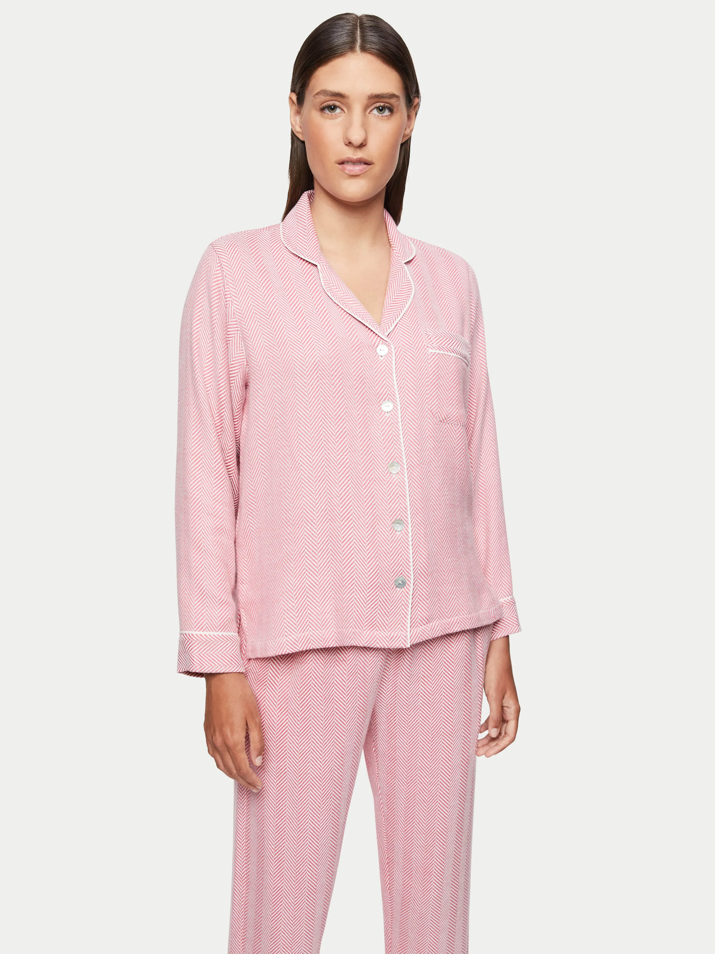 Herringbone Pyjamas | Pink