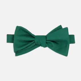 Herringbone Vow Hunter Green Bow Tie