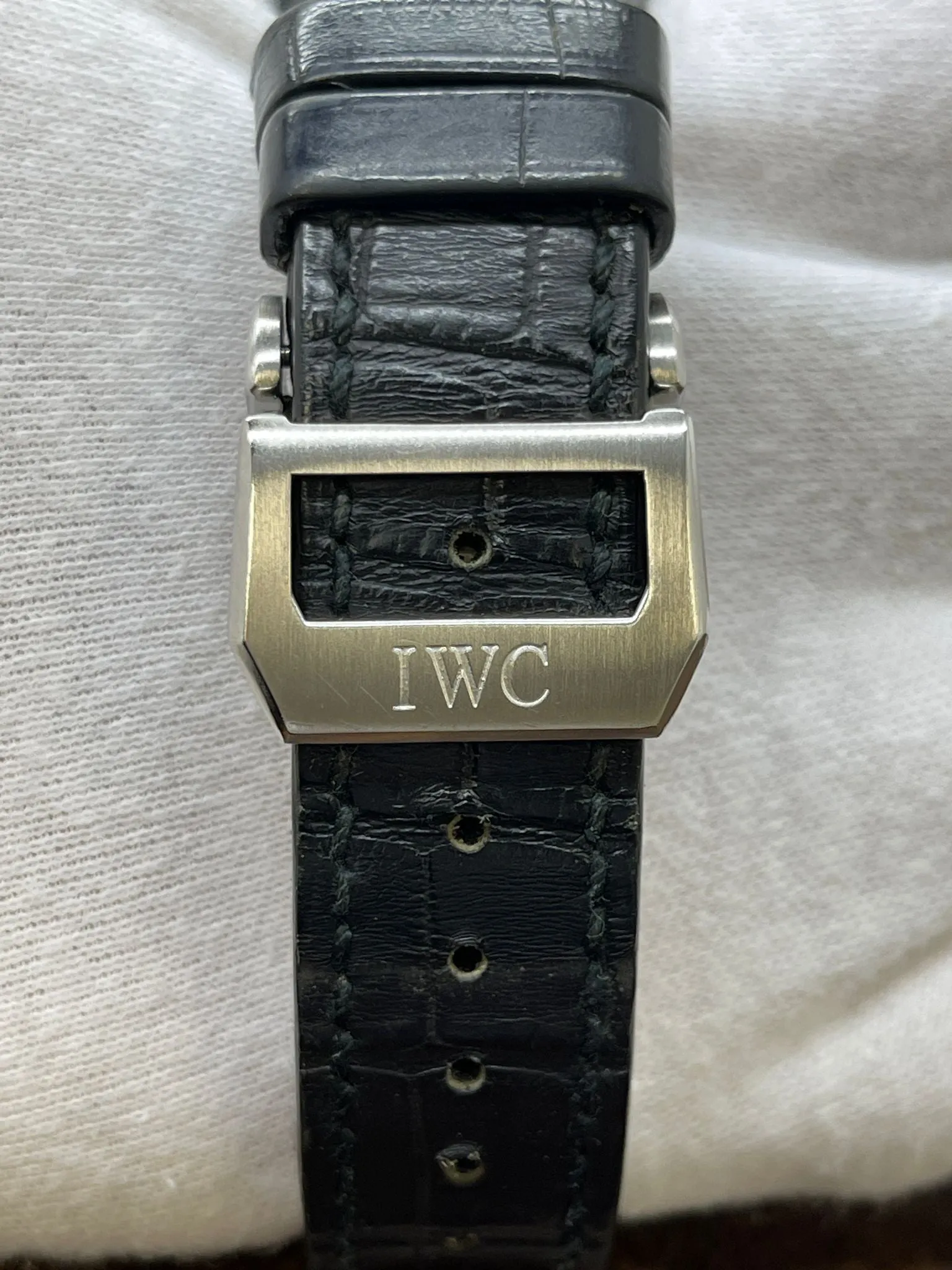 IWC Big Pilot Fish Crown IW5002 Black Dial Automatic Men's Watch