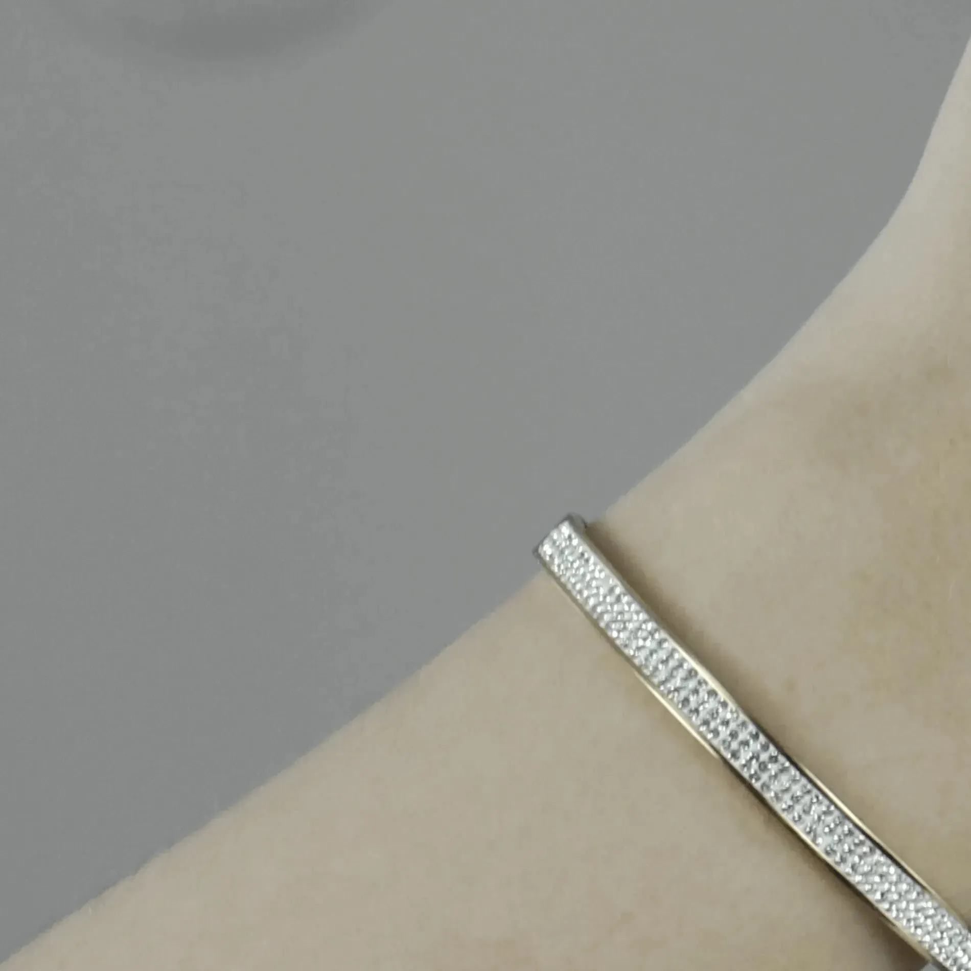 Joy Waterproof Bangle CZ White Shiny