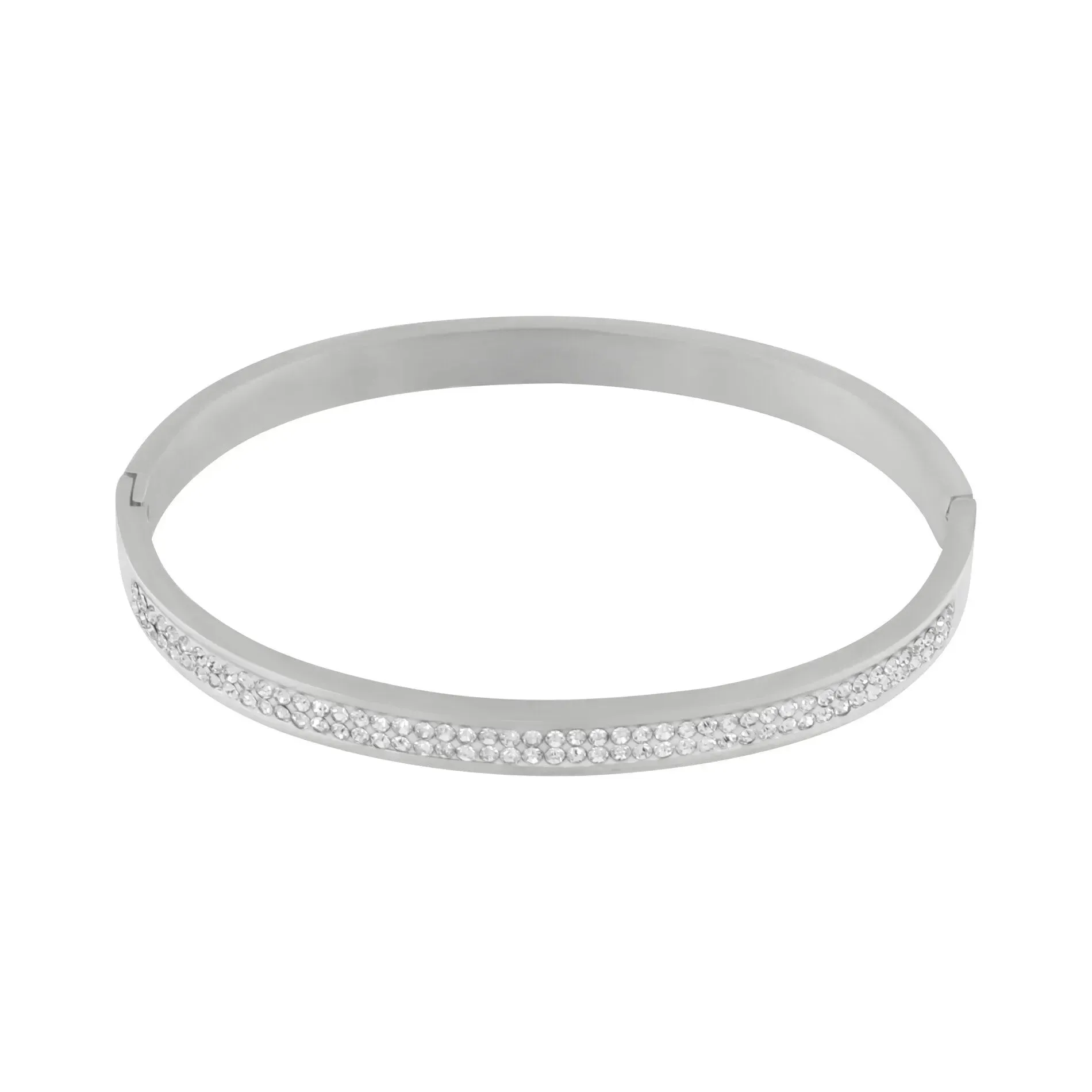 Joy Waterproof Bangle CZ White Shiny