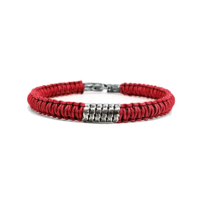 Kenton Michael | Braided Nylon Rippled Sterling Coil (3 Colors)