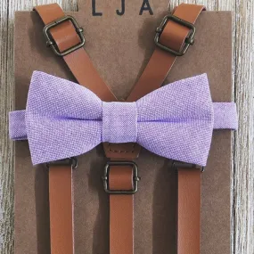 Lavender Cotton Bow Tie