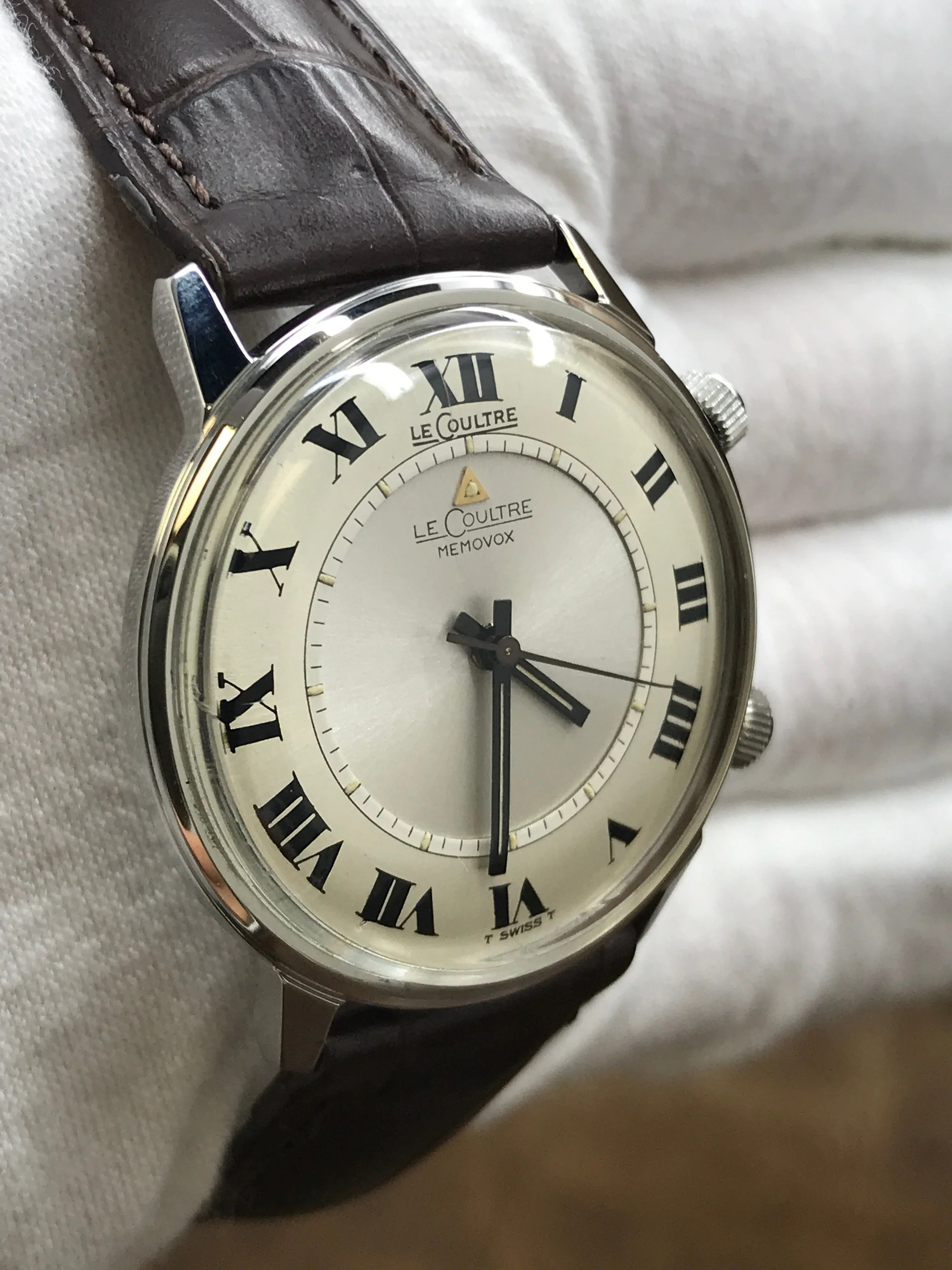 LeCoultre Memovox Alarm 1260 Silver Dial Manual-wind Watch