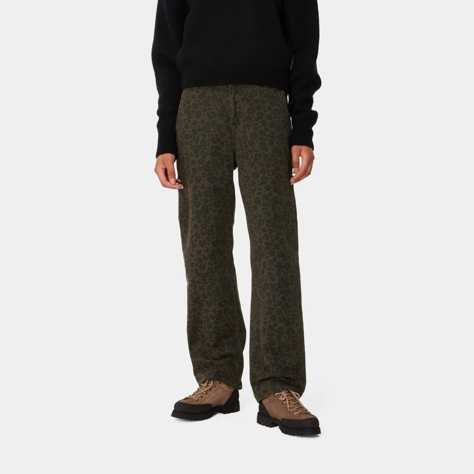 Leo Pierce Pant Straight | Tamarind / Office Green Camo Leopard (garment dyed)