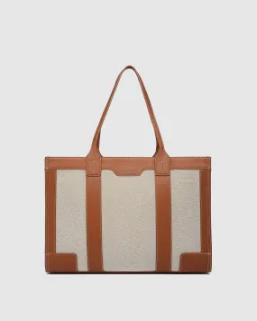 LouenHide - Toorak Canvas Tote Bag - Natural Tan