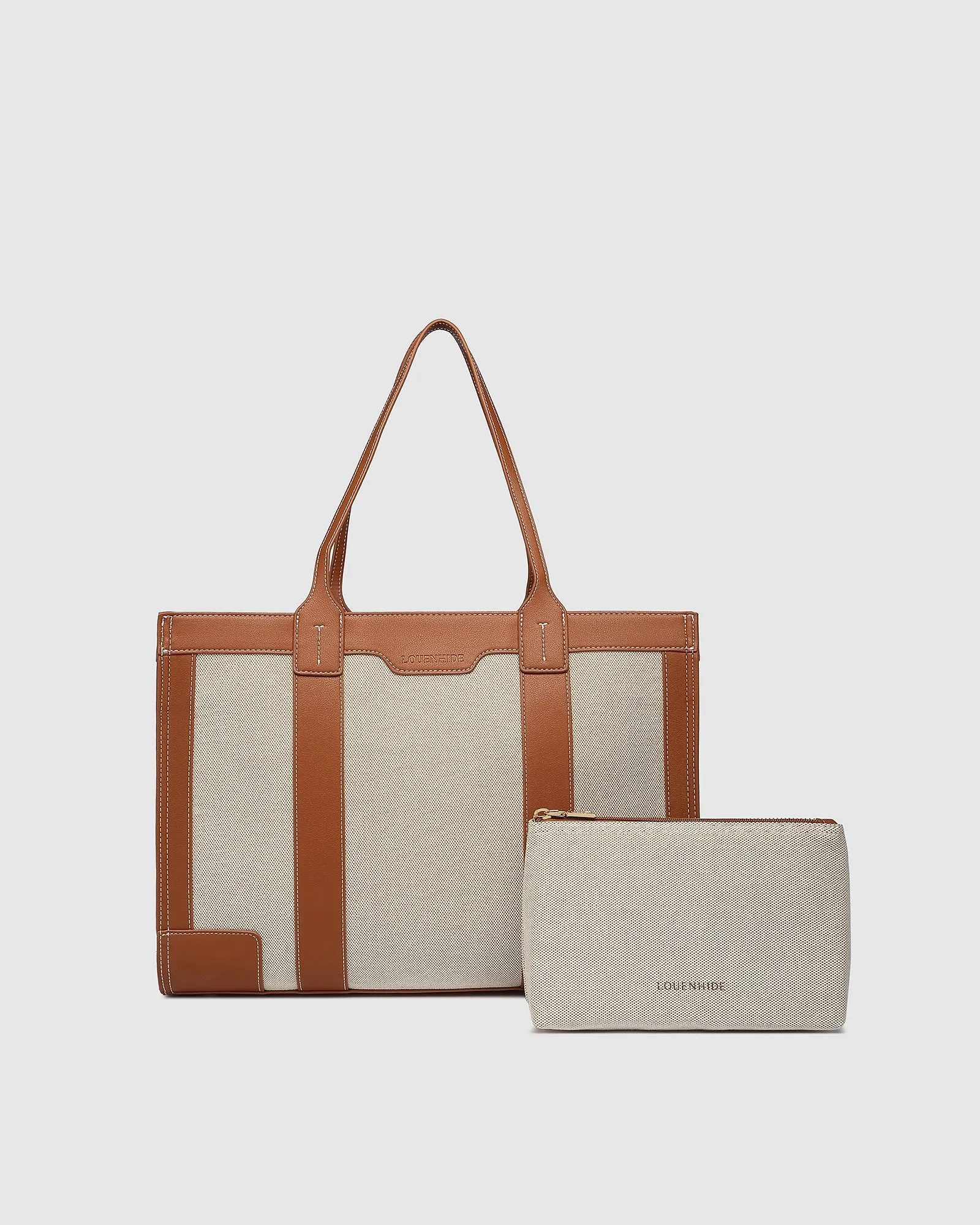 LouenHide - Toorak Canvas Tote Bag - Natural Tan