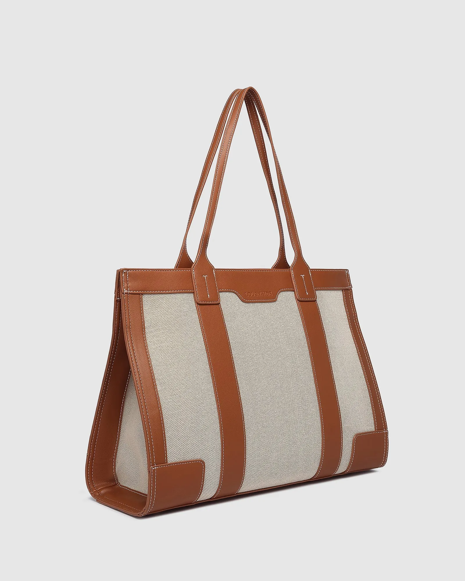 LouenHide - Toorak Canvas Tote Bag - Natural Tan