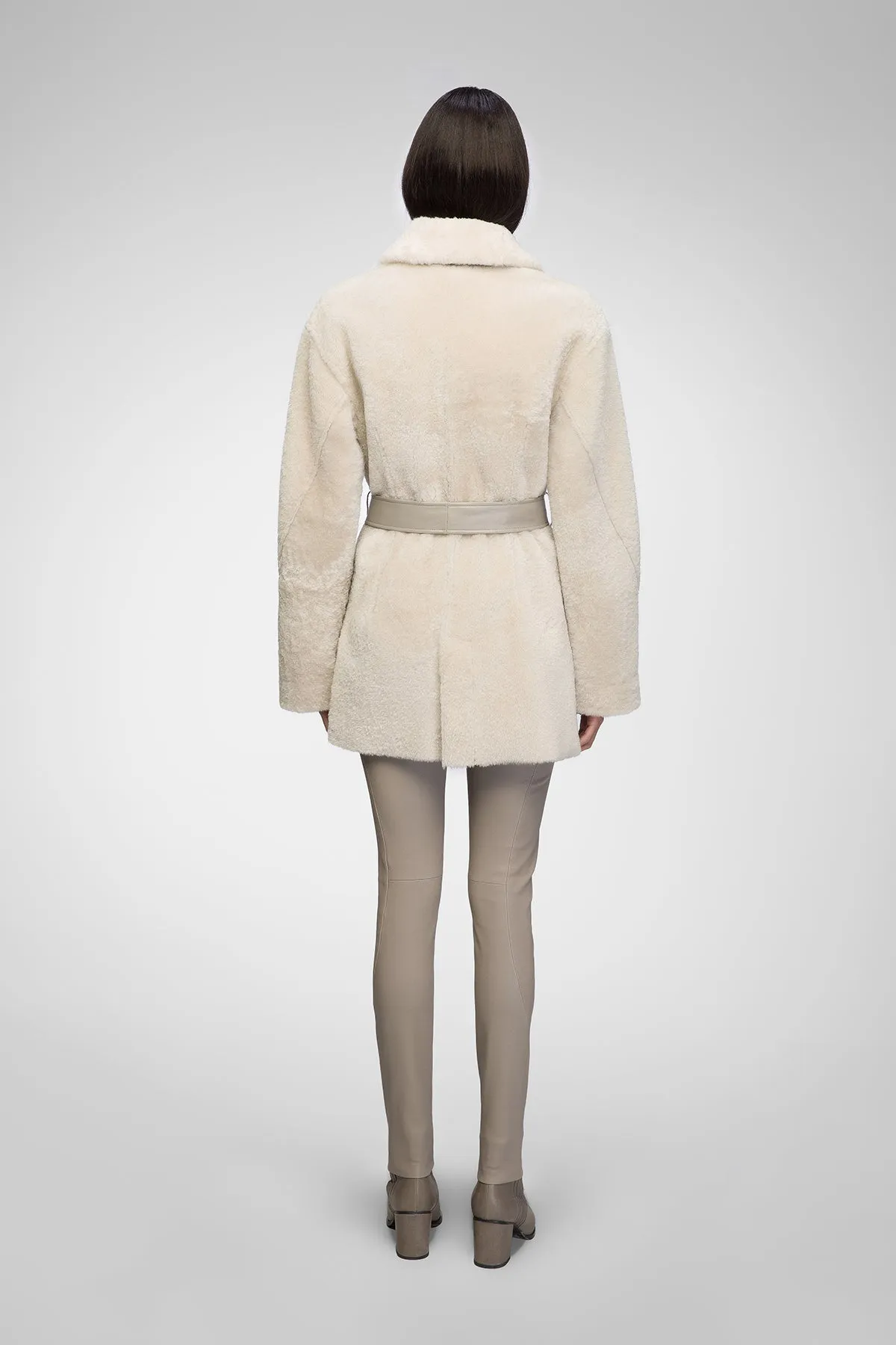 Madeleine - Cream Shearling Coat