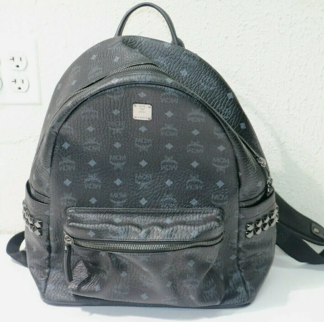 MCM Small Side Stark Backpack Black