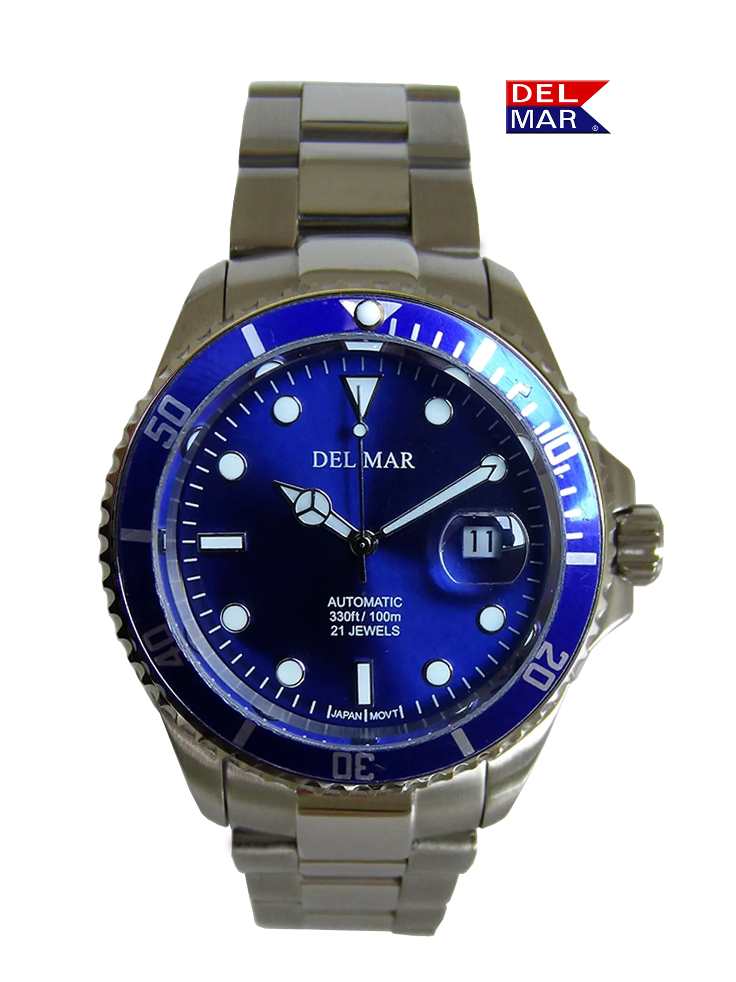 Men's Automatic Watch Blue Dial, Stainless Steel Band #50391