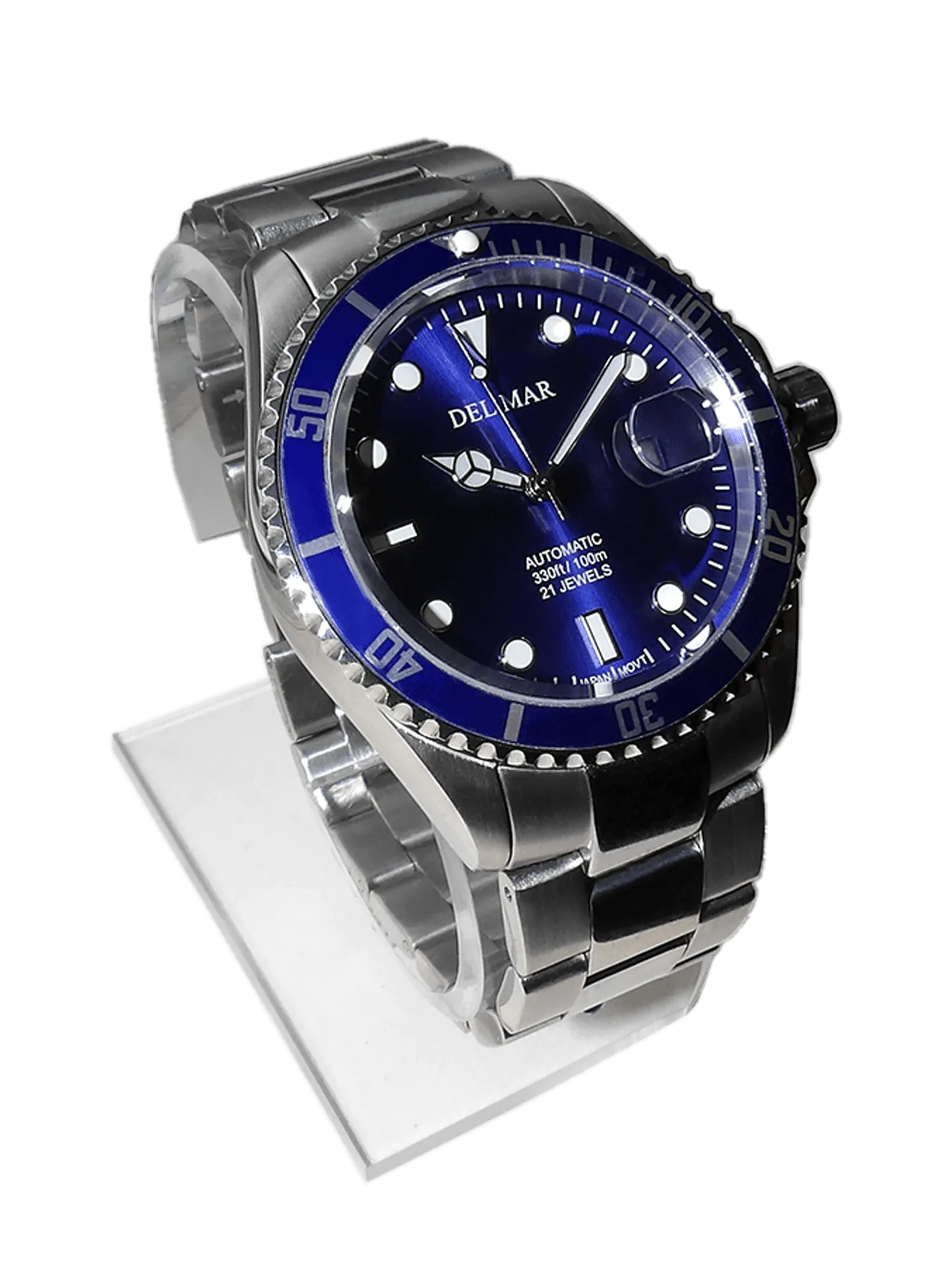 Men's Automatic Watch Blue Dial, Stainless Steel Band #50391