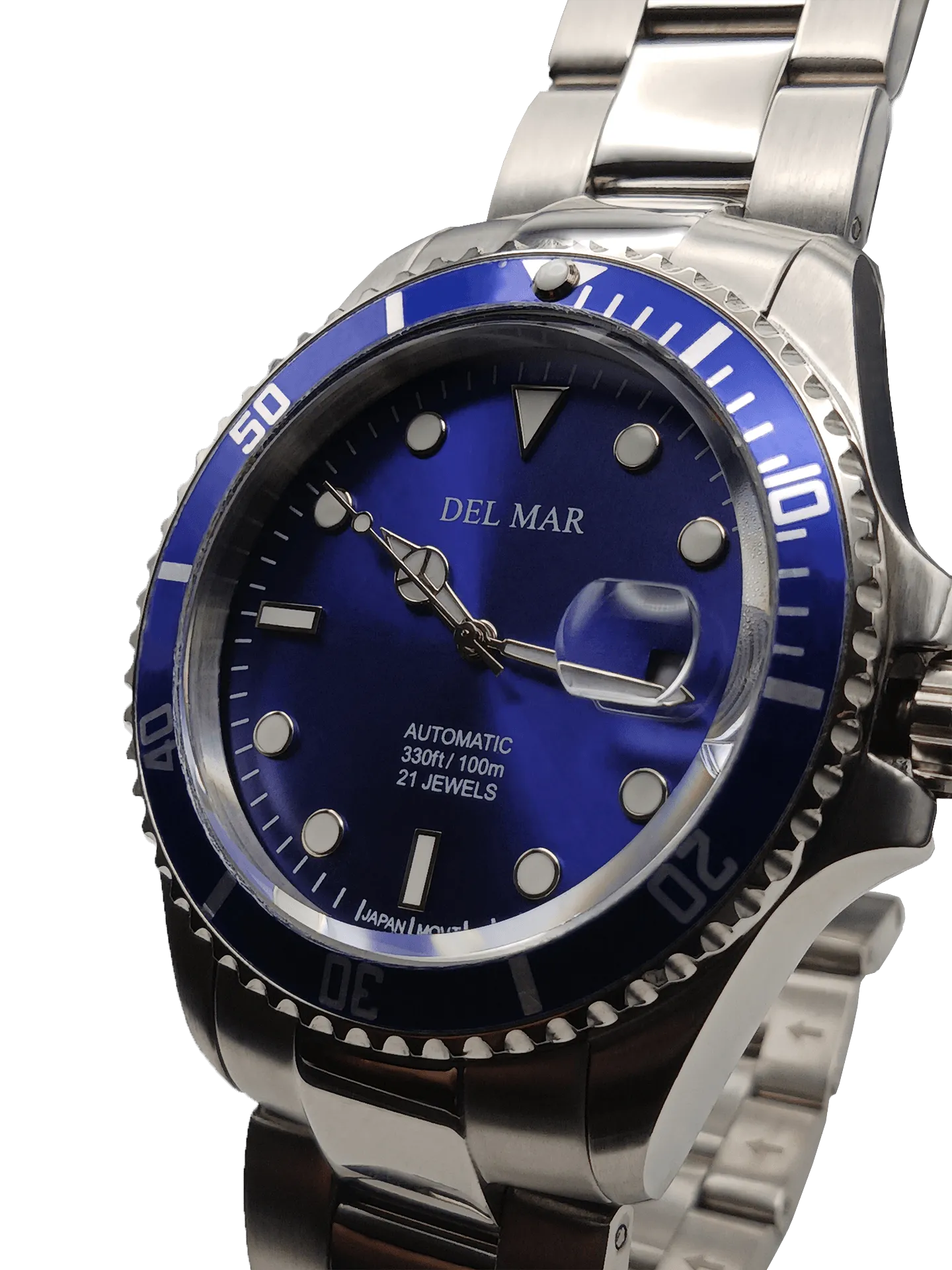 Men's Automatic Watch Blue Dial, Stainless Steel Band #50391