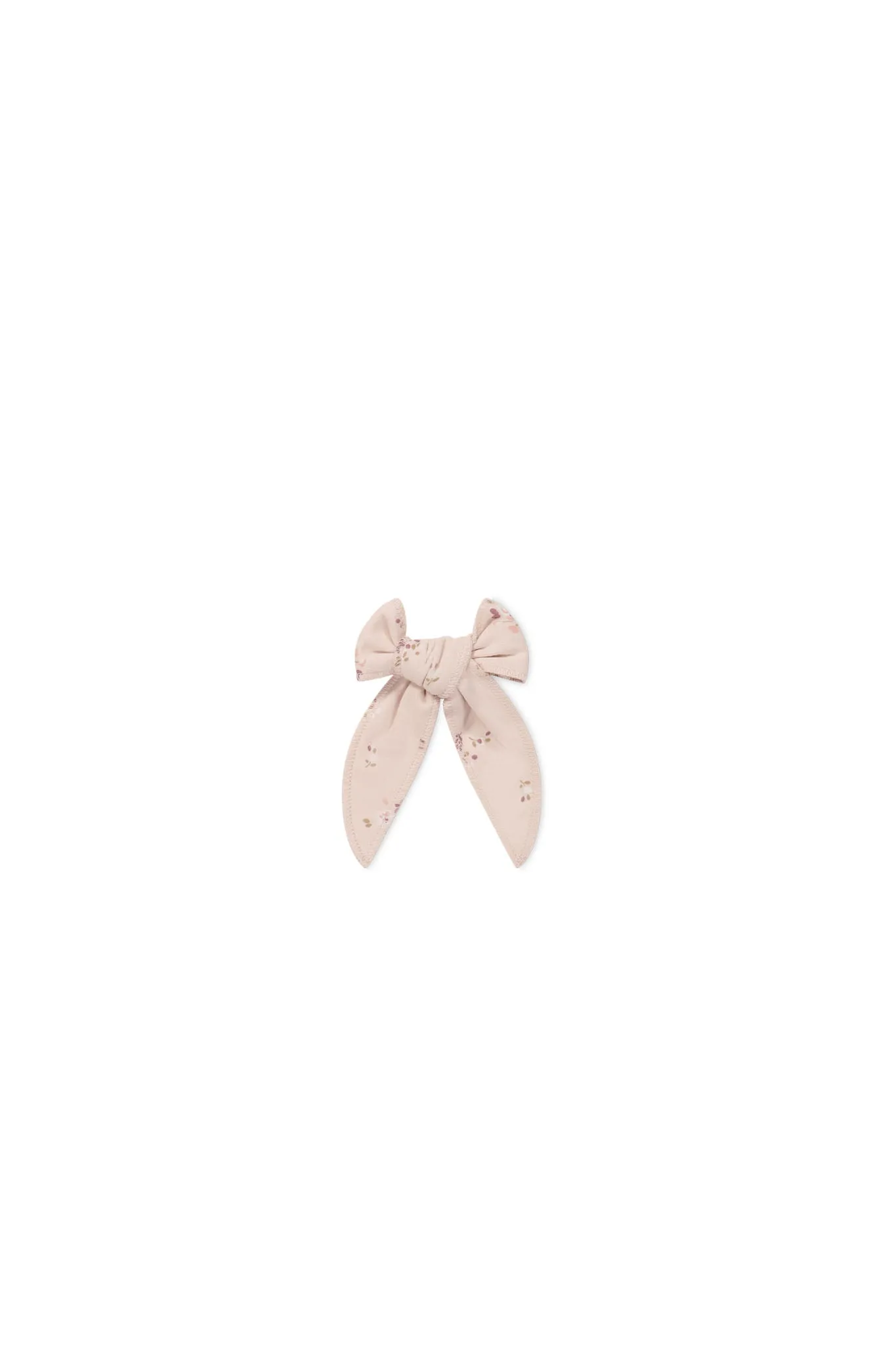 Organic Cotton Bow - Petite Fleur Soft Peony