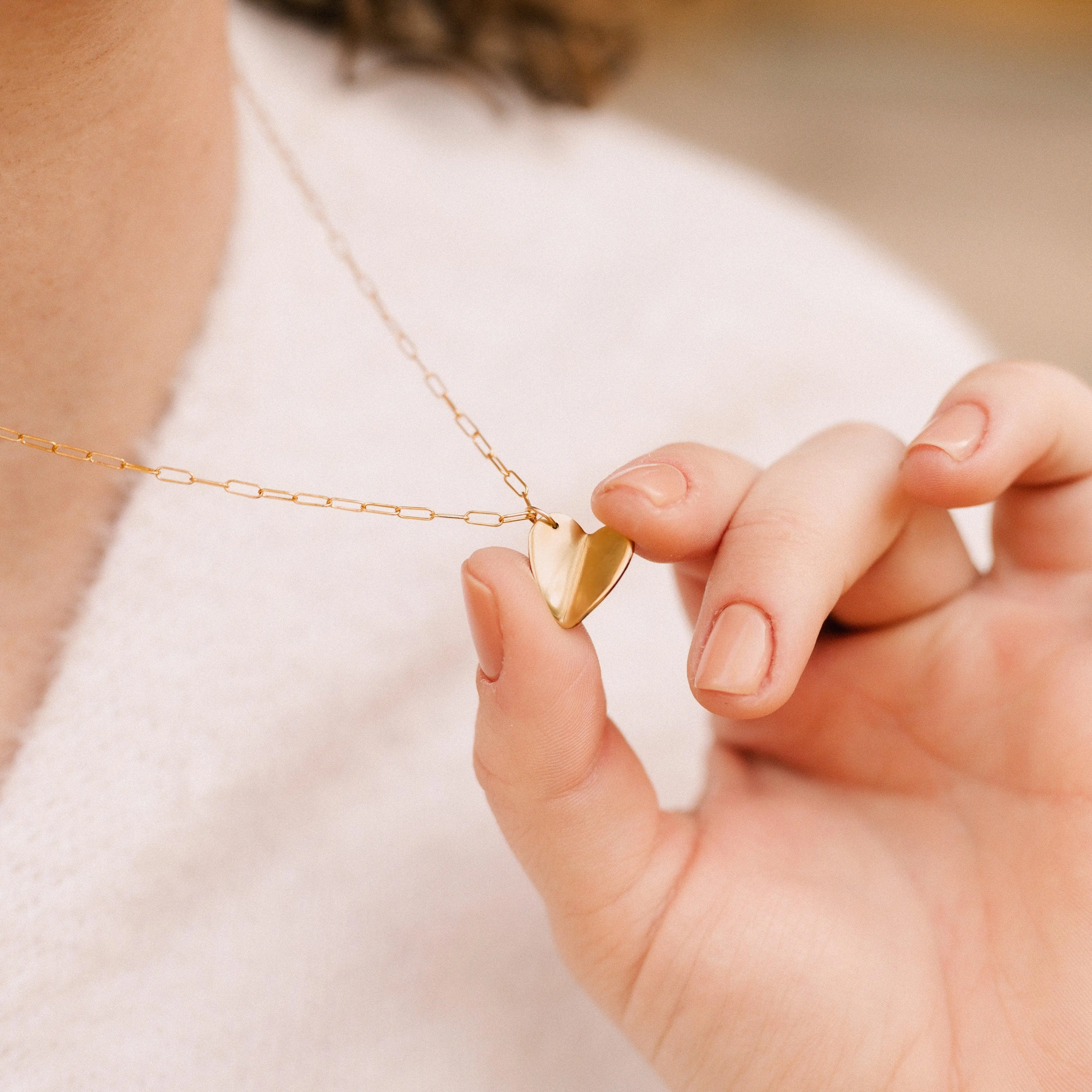 Paper Heart Necklace