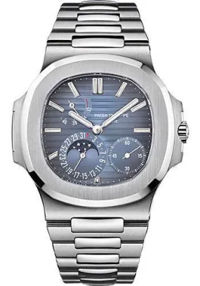 Patek Philippe 40mm Nautilus Watch Blue Dial 5712/1A