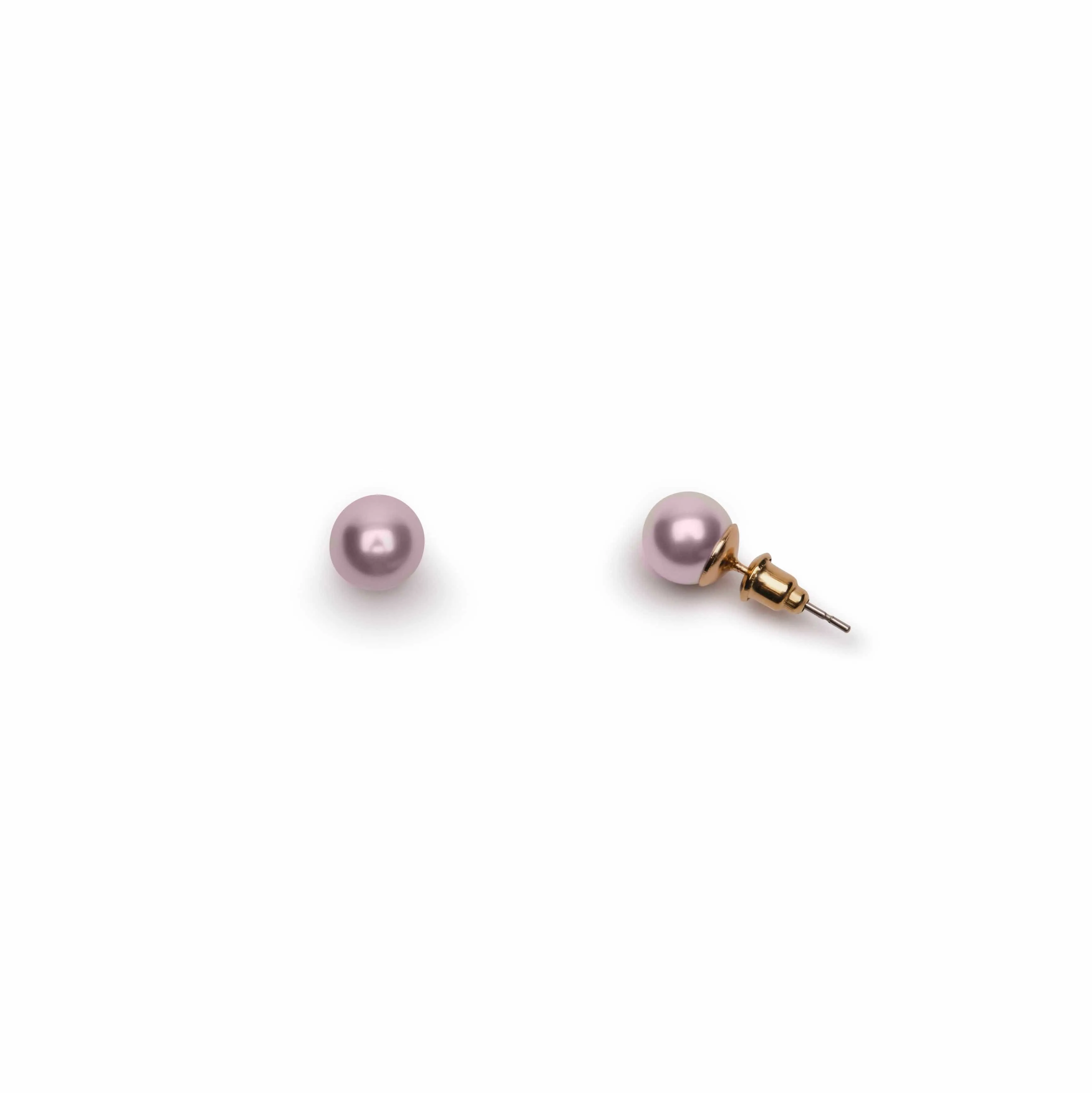 Pearl Studs Earrings: Vintage Cream Style Stud Earrings 8mm