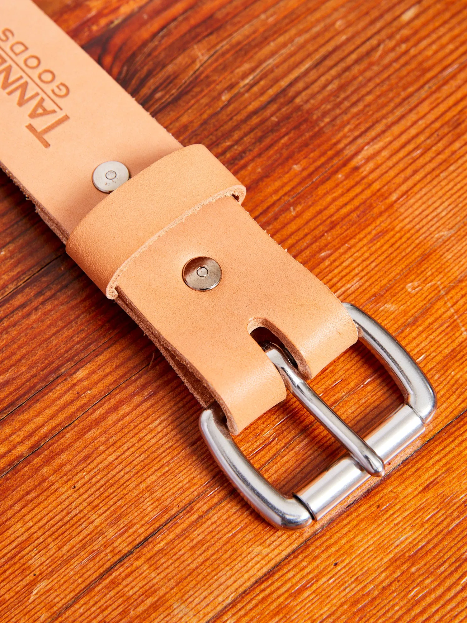 "Standard" 11oz Leather Belt in Natural