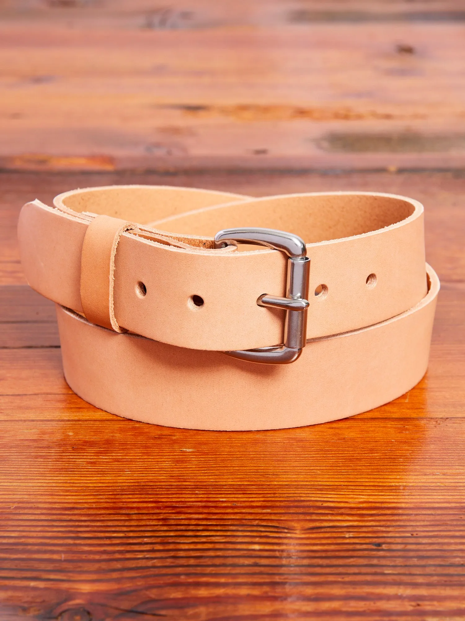 "Standard" 11oz Leather Belt in Natural