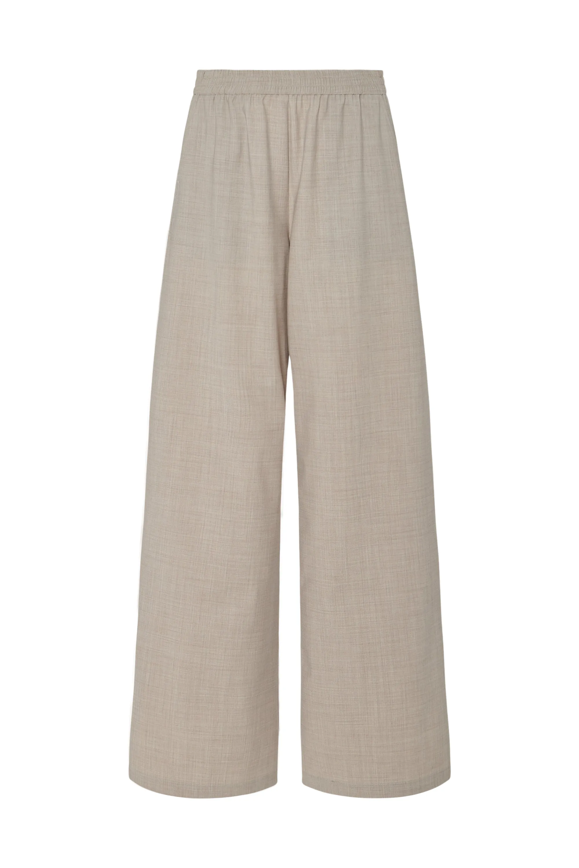 RELAXED PULL ON PANT- STRETCH TROPICAL WOOL