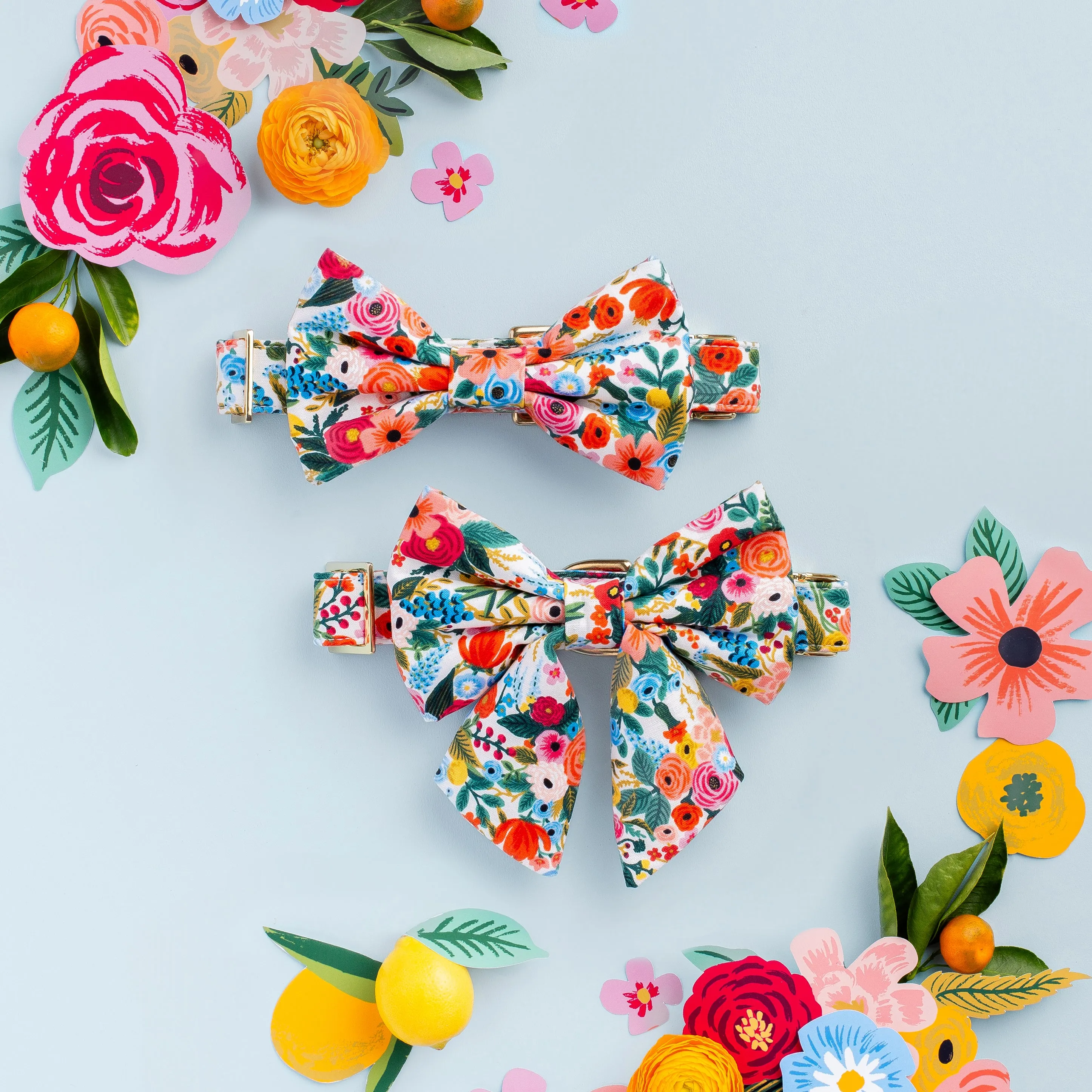 Rifle Paper Co. x TFD Garden Party Dog Bow Tie