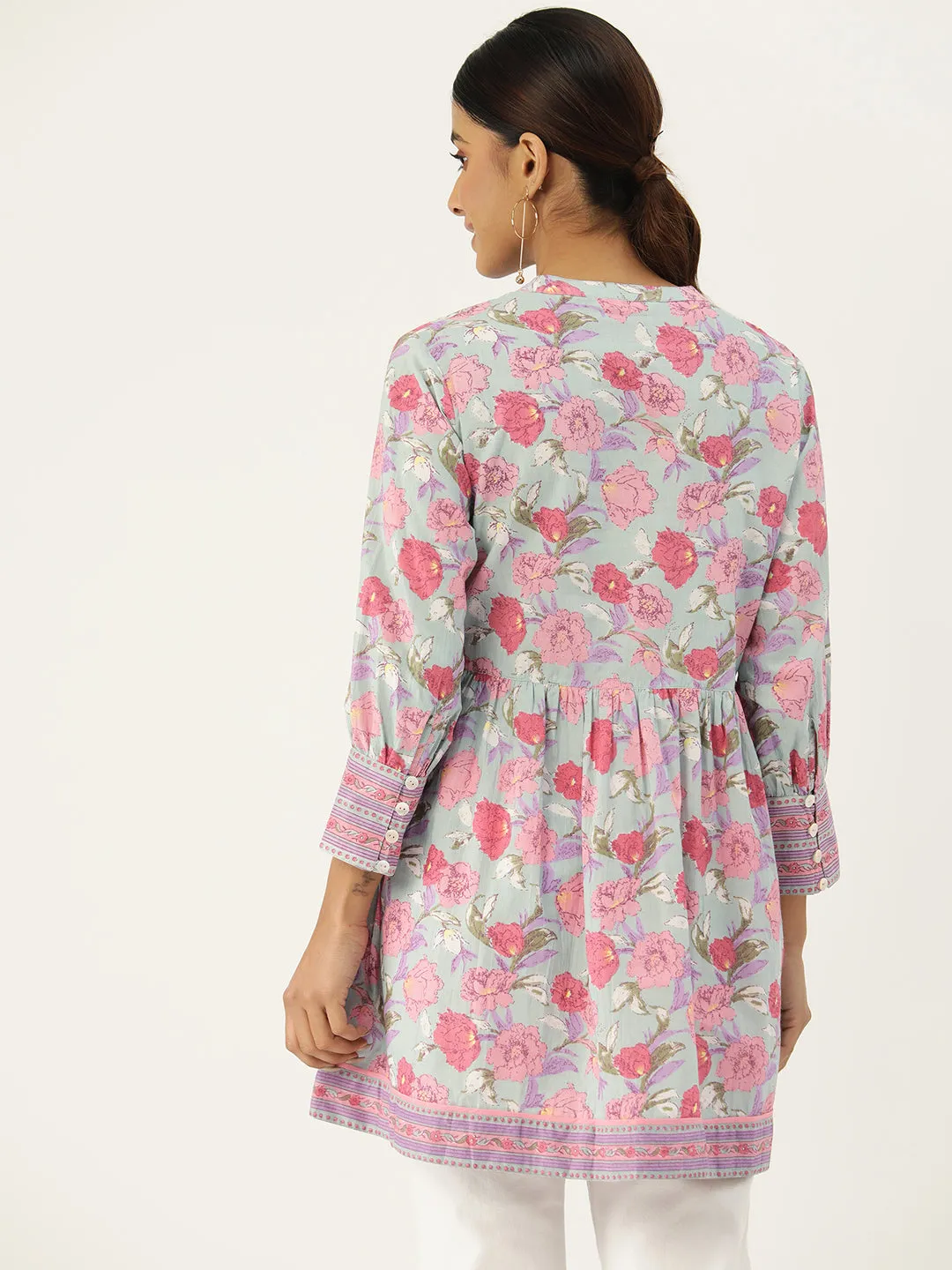 Samira Top | Peony Floral