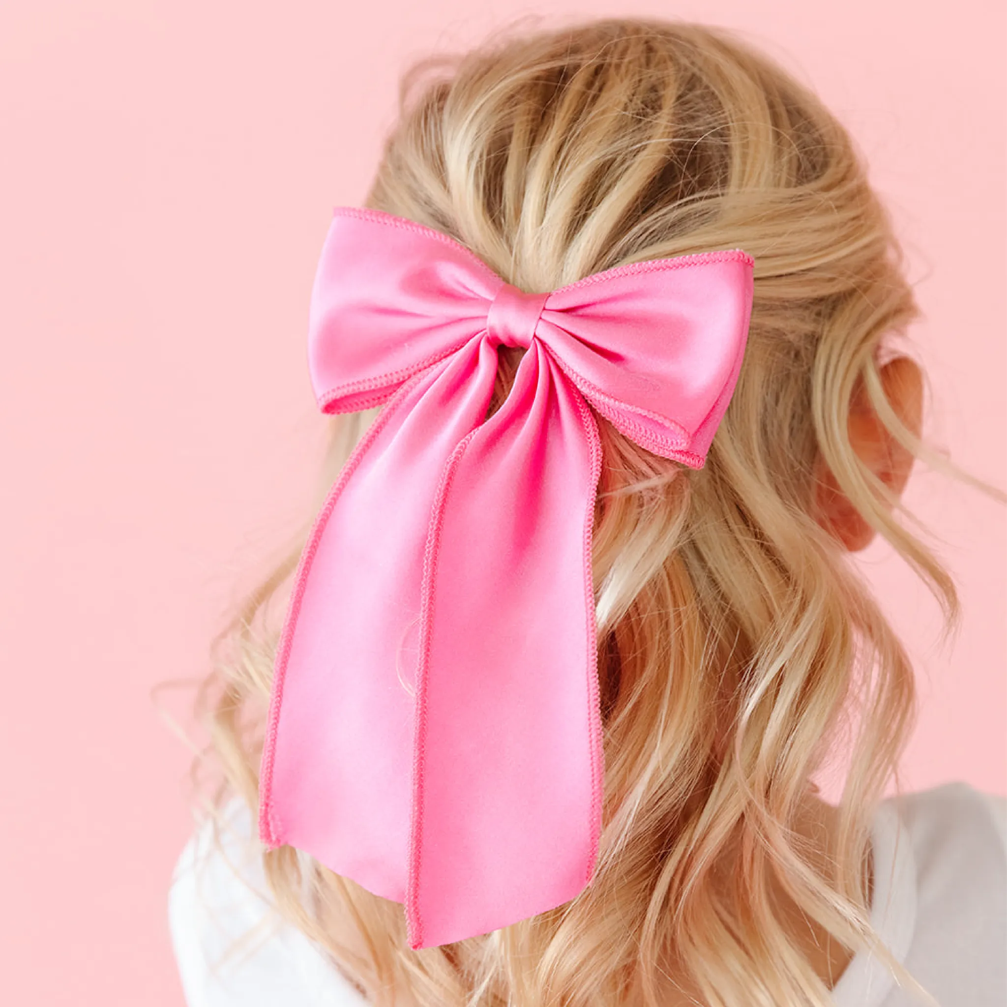 Satin Double Bow - Taffy