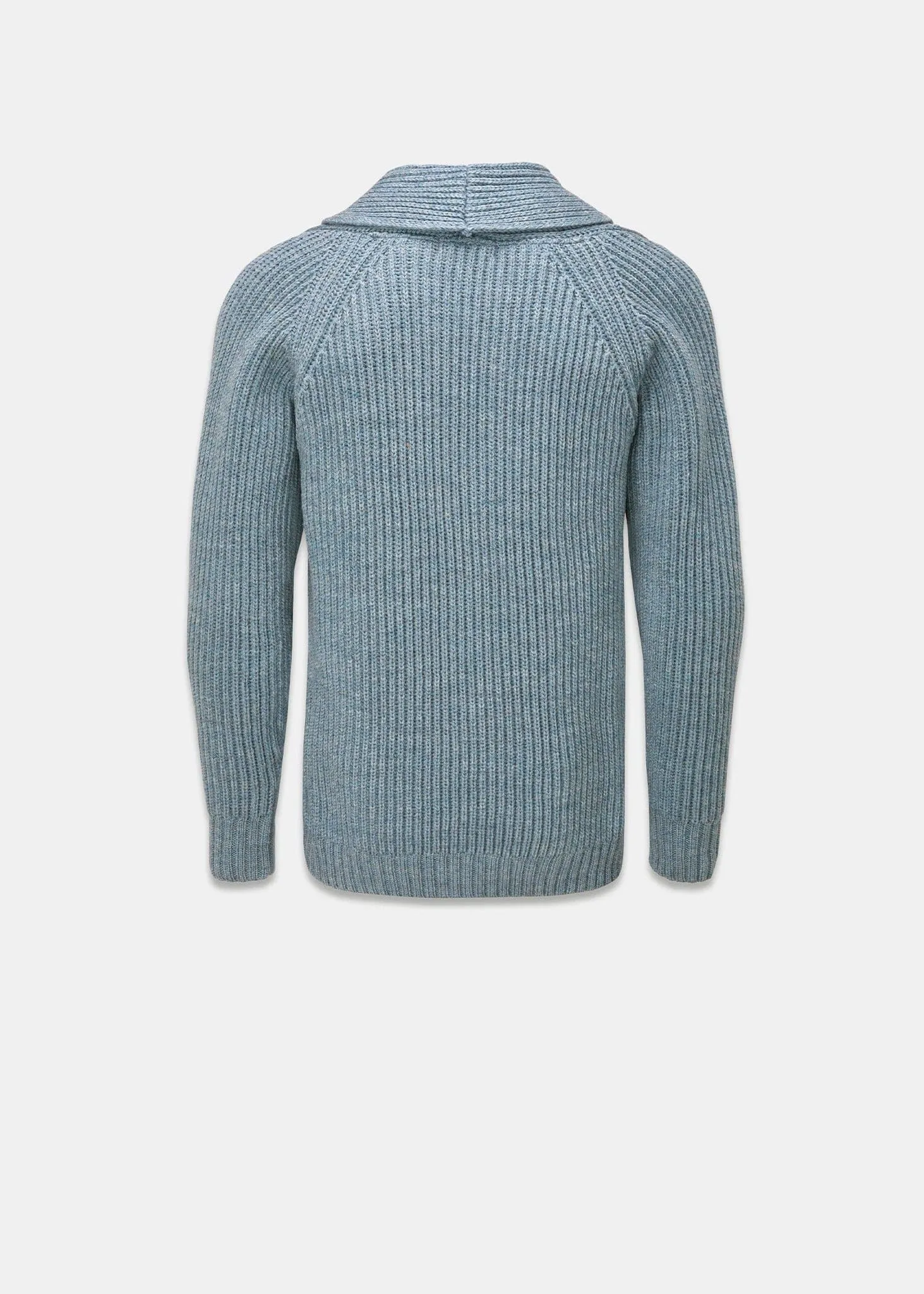 Shawl Collar Cardigan Light Blue