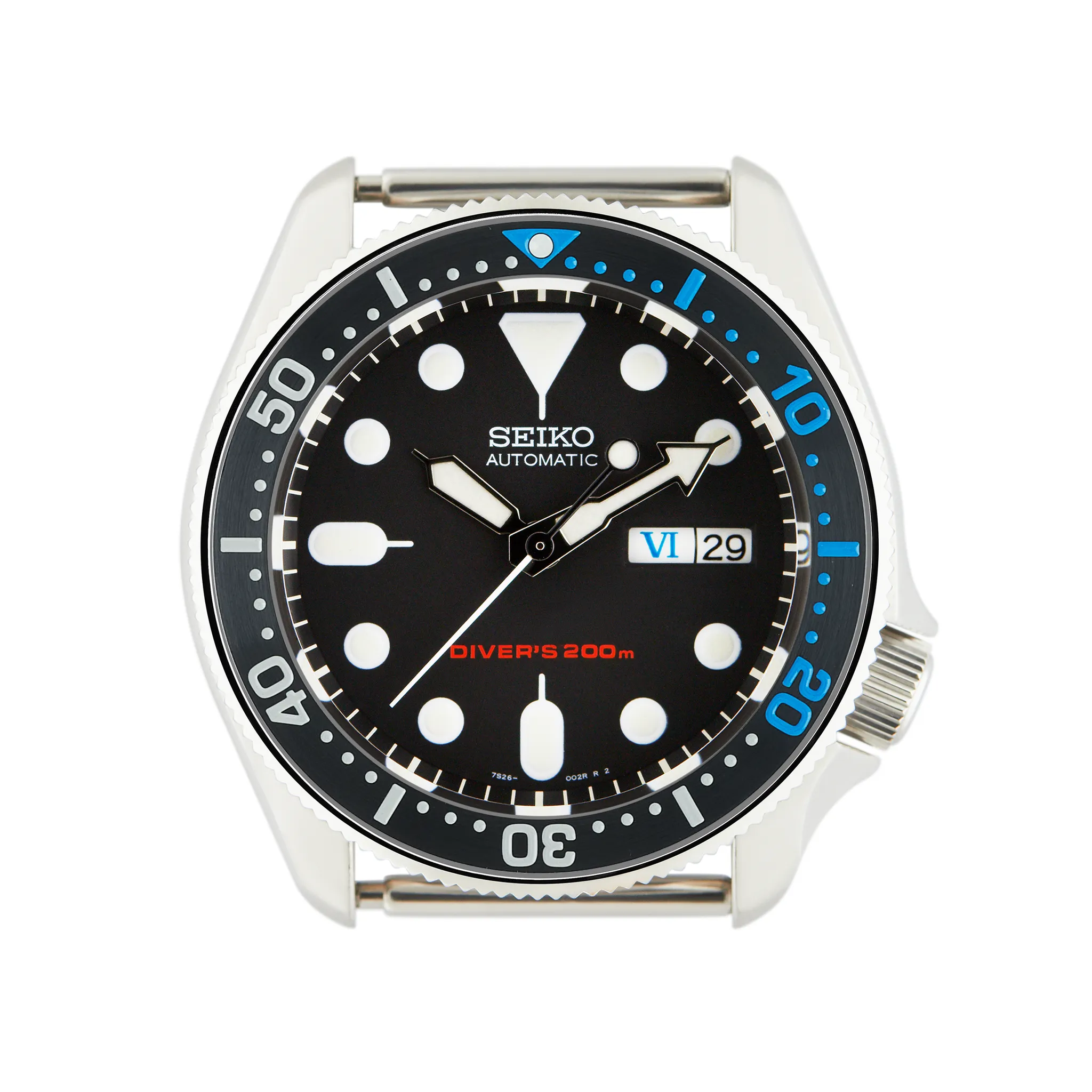 SKX007/SRPD Steel Bezel Insert: Black Series Style Blue