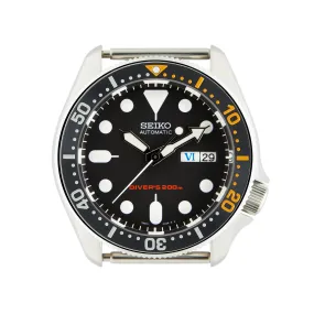 SKX007/SRPD Steel Bezel Insert: Black Series Style Orange