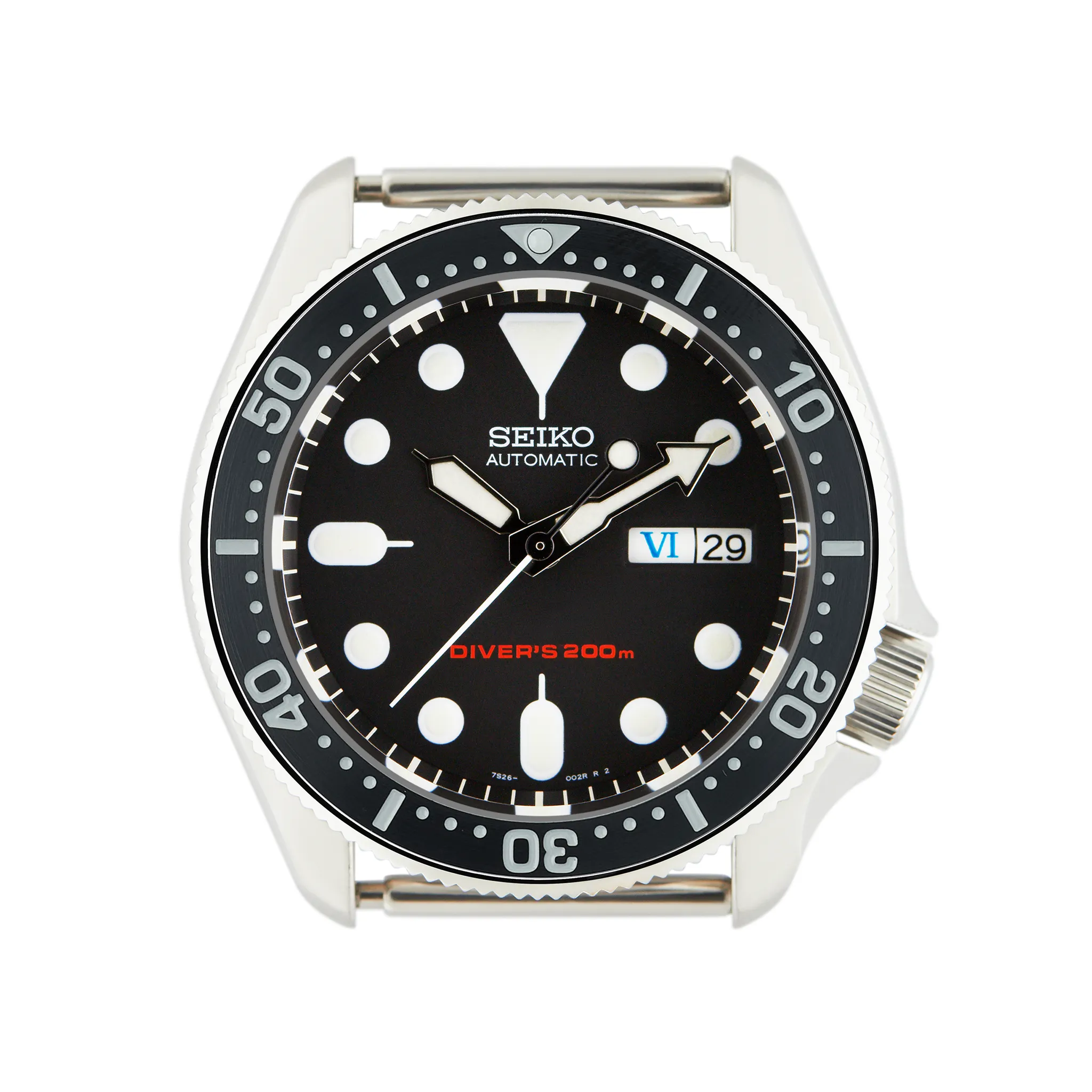 SKX007/SRPD Steel Bezel Insert: Black Series Style