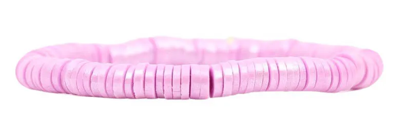 Stacker Stretch Bracelet - Peony Pink Vinyl