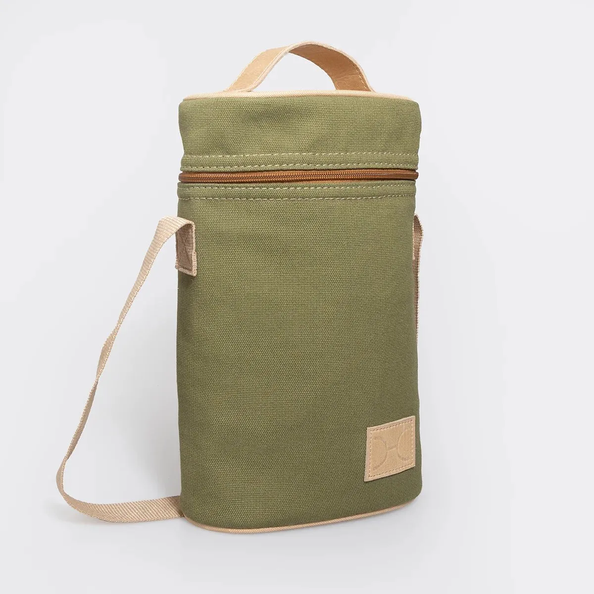 Thandana Canvas & Leather Double Carry Wine Cooler