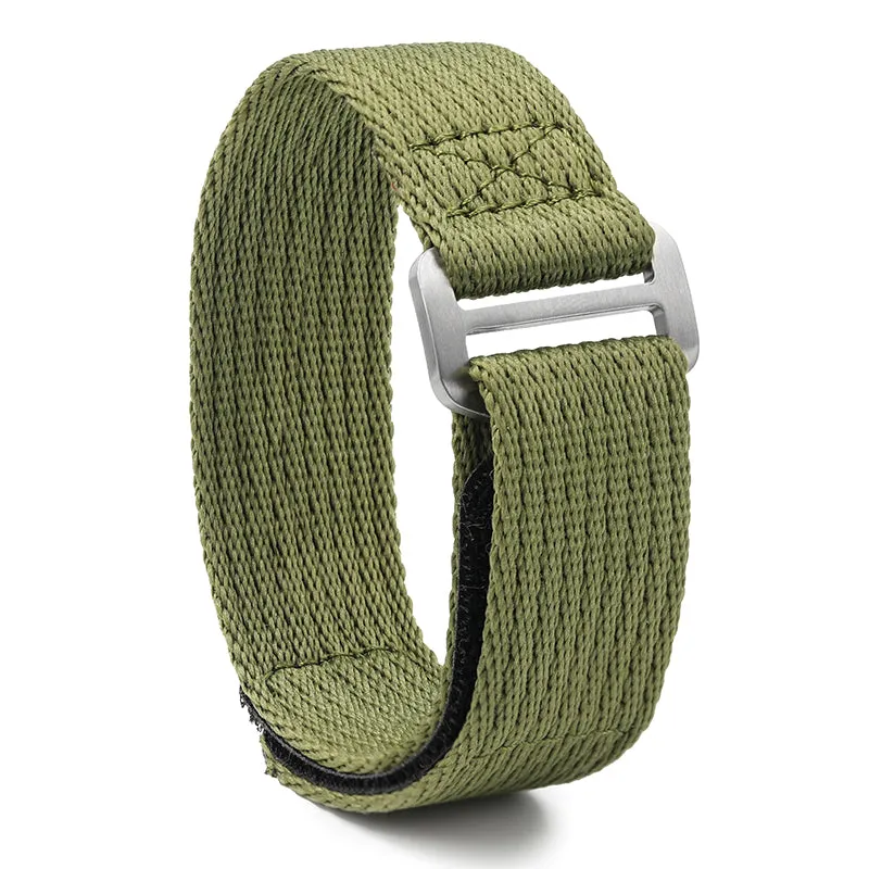 Watchdives Magic Tape Soft Nylon Watchband