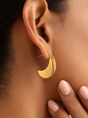 Waterproof Moon Hoops