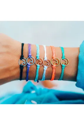 WAVE BRACELET SILVER CHARM | PURA VIDA